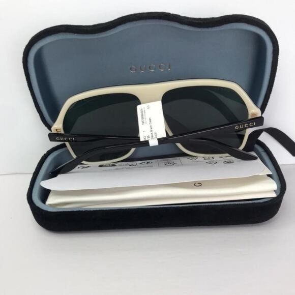 Gucci Gg0734s 004 Square Aviator Negro Acetato Original - Picture 5 of 9